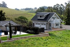 Garage and main house